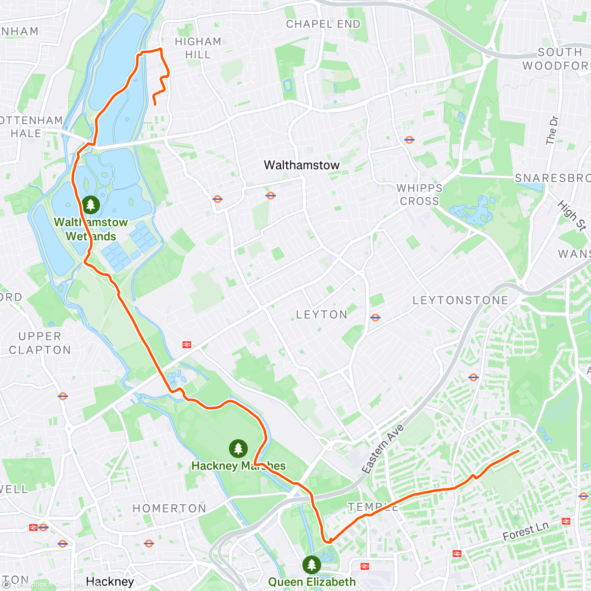 Map of the activity, Pretty Decent Beer Co birthday tappy to tappy run