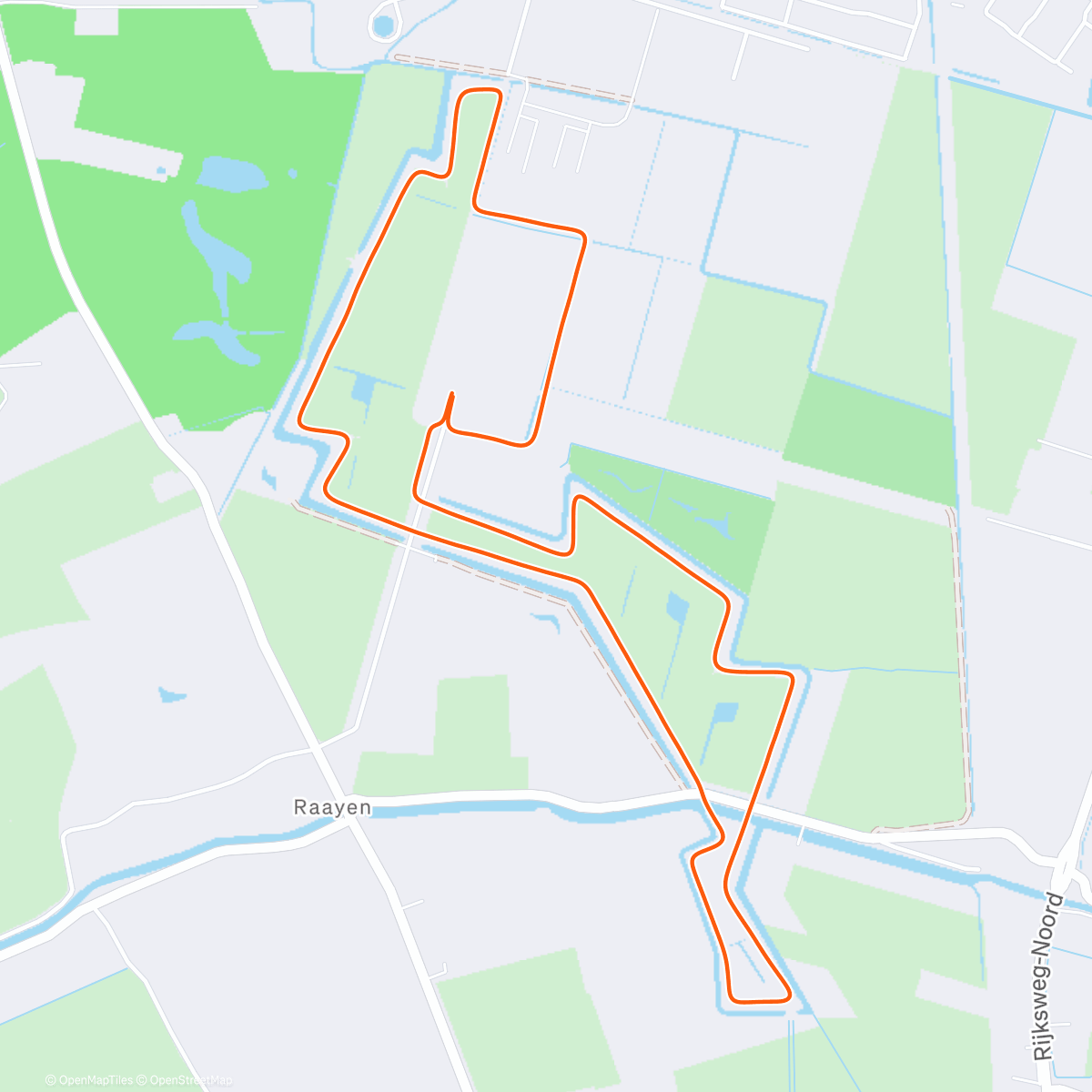 Map of the activity, Lingezegen run 5 km 🥇- 16:16
