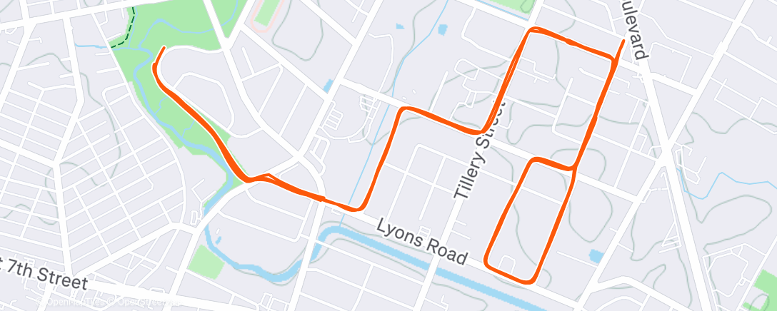 Map of the activity, AM T