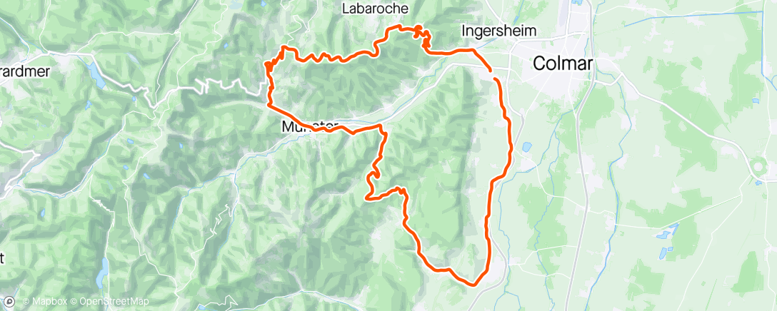 Map of the activity, Col du Firstplan Col du Wettstein et Le Linge