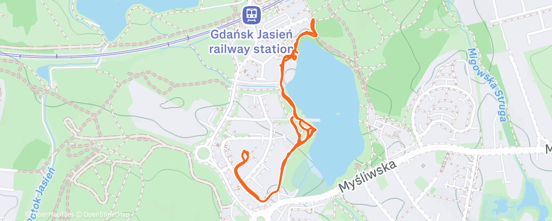 Map of the activity, Morning Walk