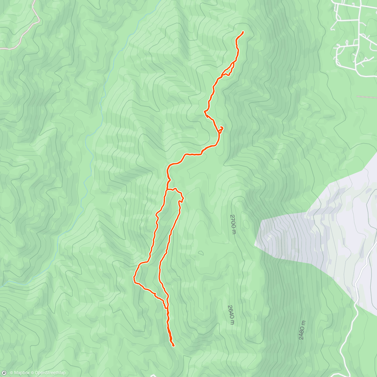 Carte de l'activité Mountain yogging