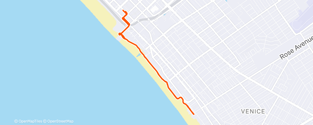 Map of the activity, Morning Run