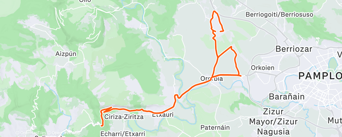 Карта физической активности (Morning Ride)