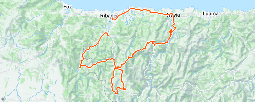 Map of the activity, 3/4 vuelta Asturias 🏁
