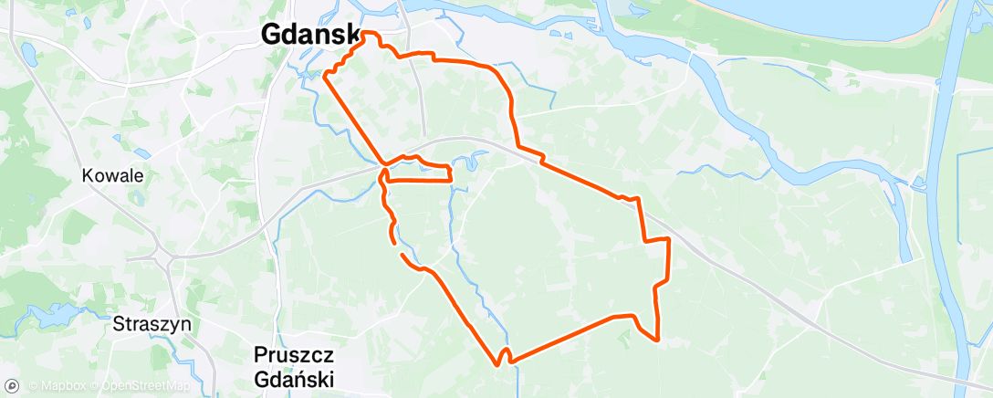 Map of the activity, Afternoon Gravel Ride