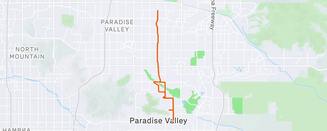 Карта физической активности (Afternoon Ride)