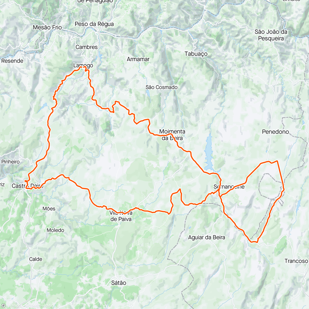 Map of the activity, Etapa 4 Douro