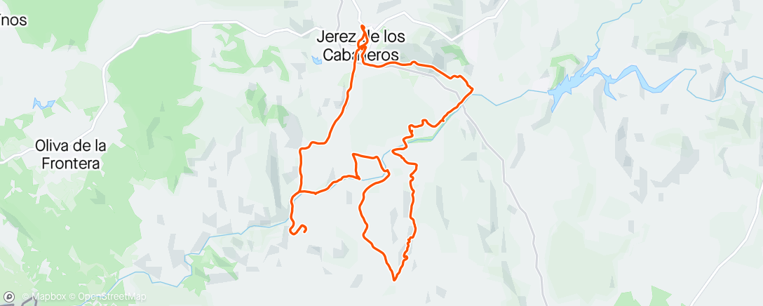 Map of the activity, hierva y barro hasta las orejas