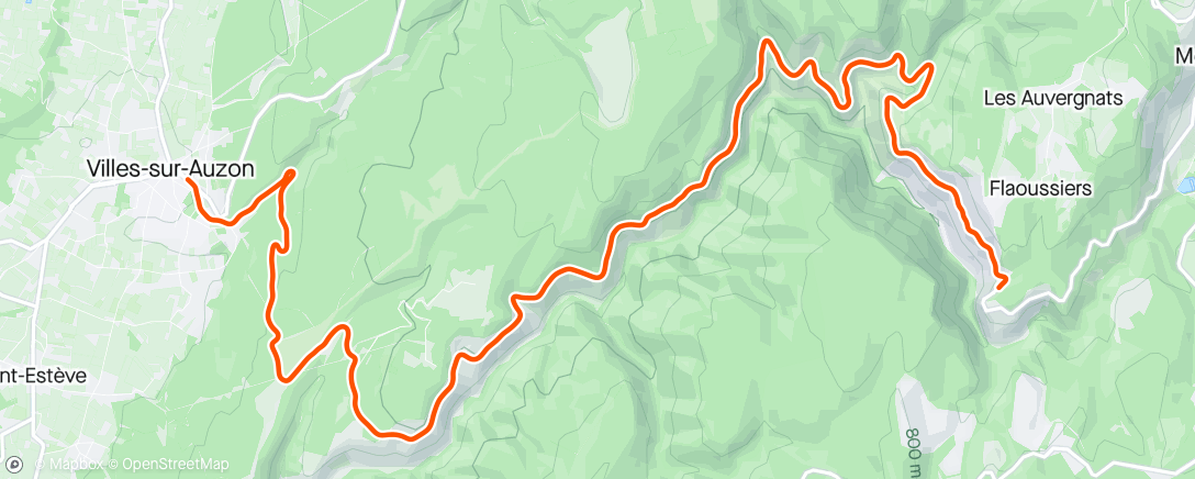 Map of the activity, FulGaz - Gorges de la Nesque Descent