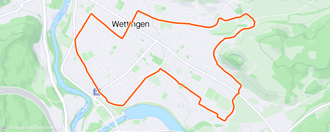 Map of the activity, Lunch Run 🌦️