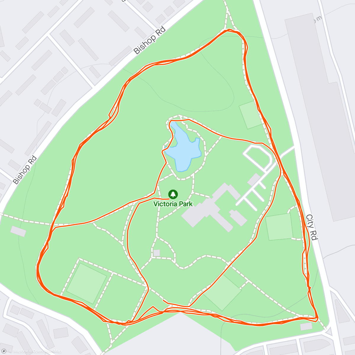 Kaart van de activiteit “St Helens park run”