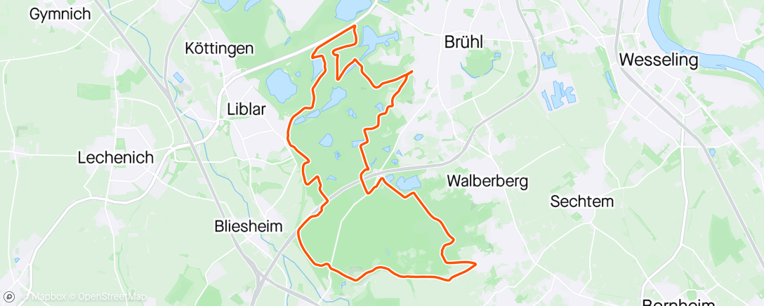 Map of the activity, Mountainbike-Fahrt am Morgen