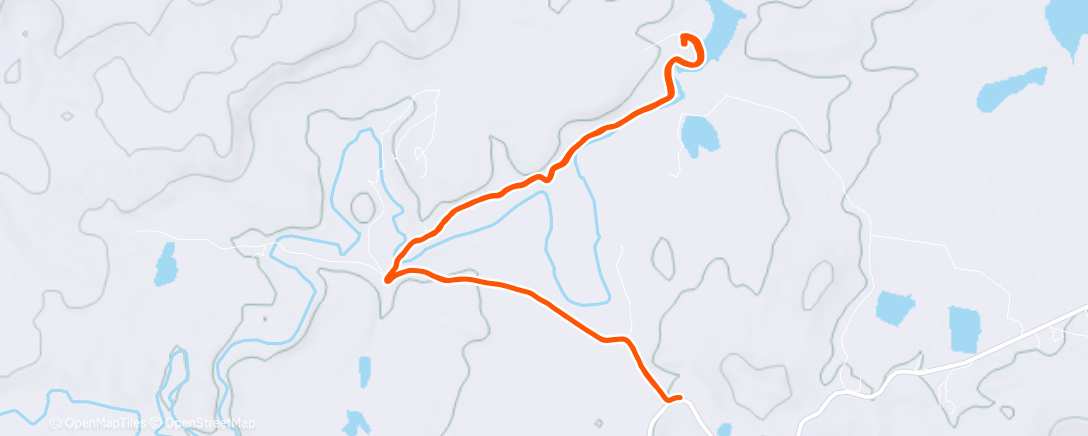 Map of the activity, Morning Run