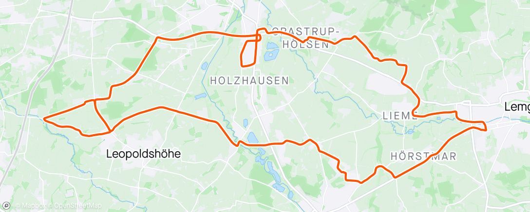 Карта физической активности (Afternoon Ride / Feierabendrunde)