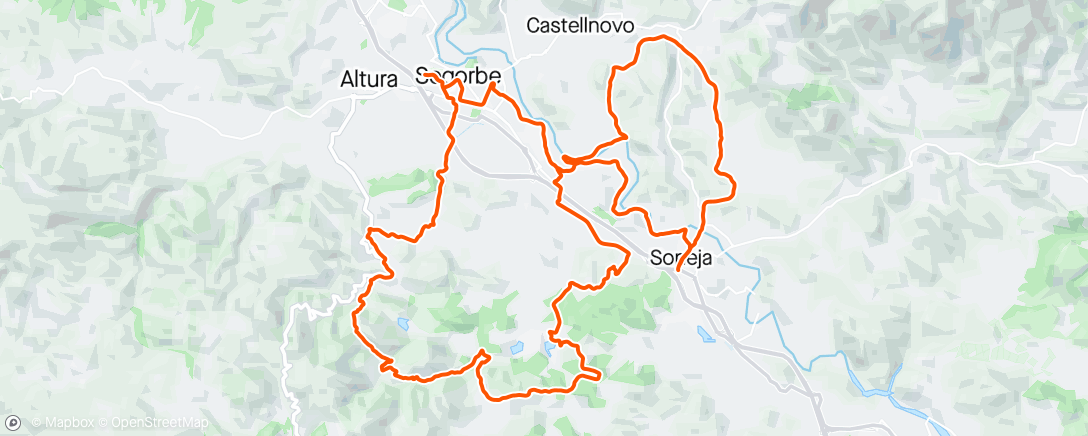 Mapa de la actividad (Bicicleta de montaña eléctrica matutina)