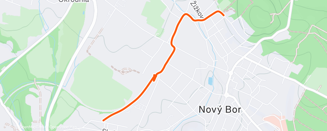 Map of the activity, Lunch Walk