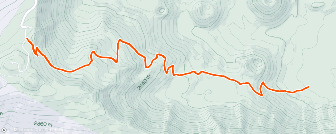Map of the activity, Haleakala National Park trail