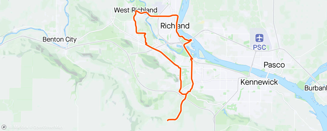 Map of the activity, Beautiful Morning Ride