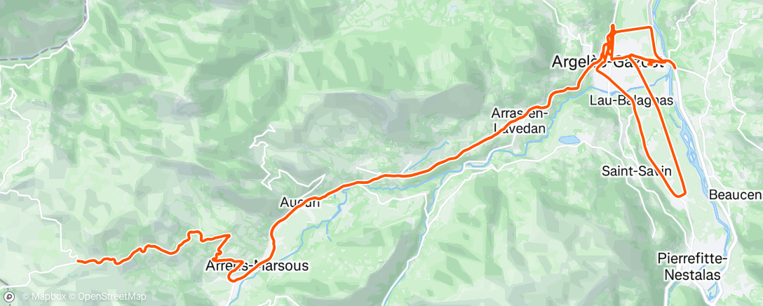 Carte de l'activité