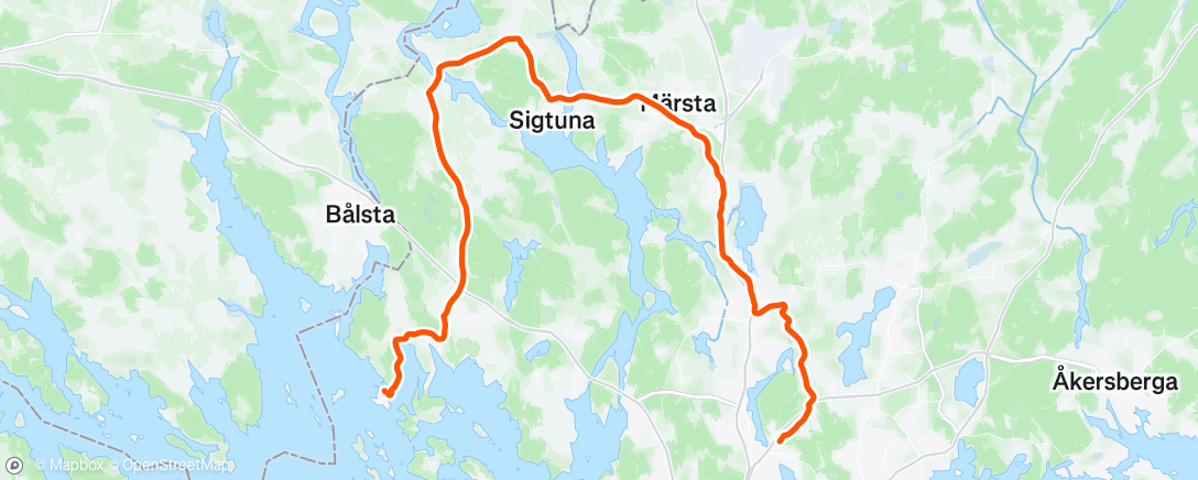 Карта физической активности (Afternoon Ride)