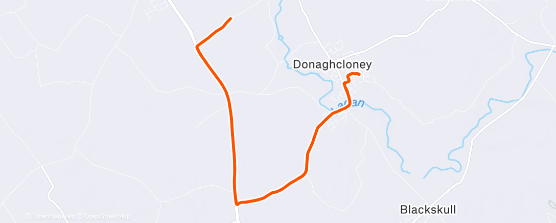 Map of the activity, Lunch Run