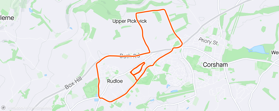 Map of the activity, Run and ride with Eva