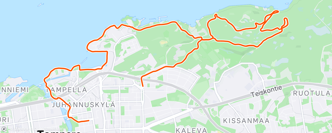 Map of the activity, Afternoon Walk