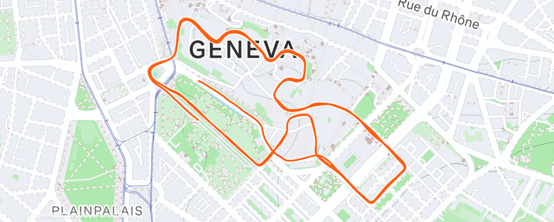 Map of the activity, Course Escaladélite