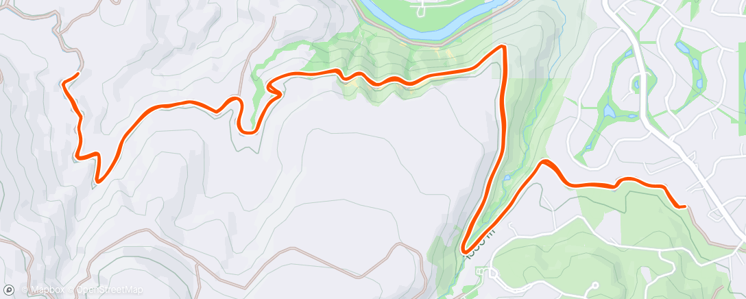 Map of the activity, 60Min. Endurance on Da Ditch
