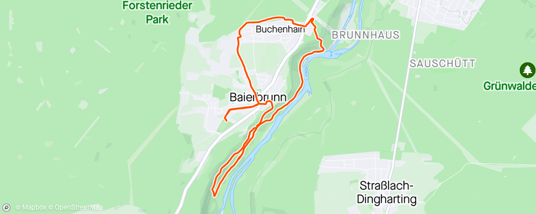 「Lauftreff SC Baierbrunn」活動的地圖