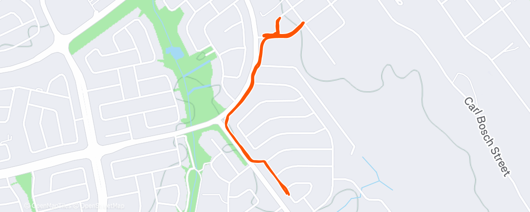 Карта физической активности (Afternoon Run)