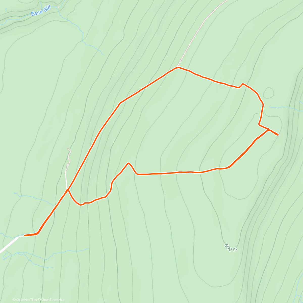 Map of the activity, Pete's final Lancashire Trig