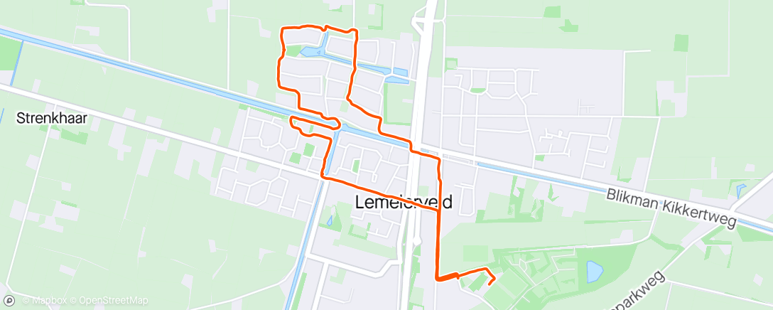 Map of the activity, Laatste ronde avonddriedaagse