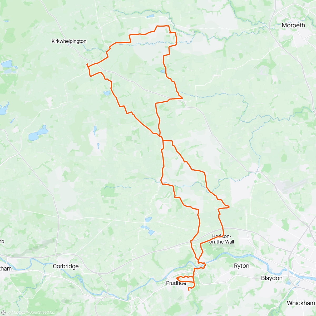 Mapa de la actividad (51 miles for Anna’s 51st)