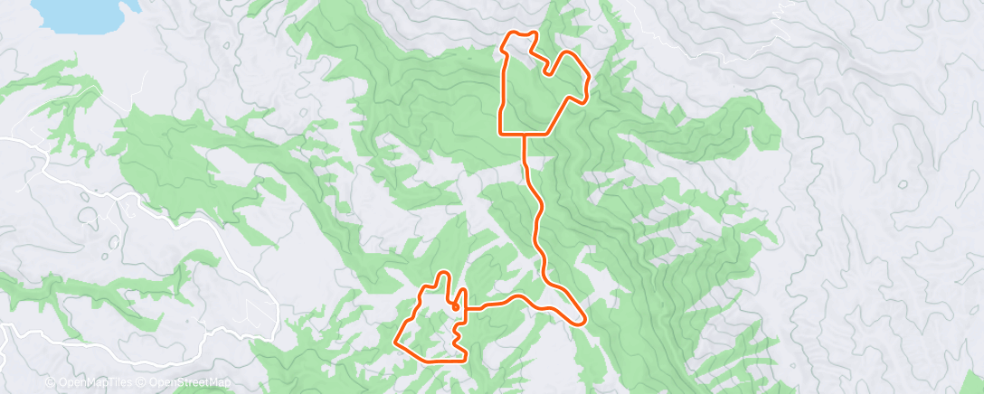Map of the activity, MyWhoosh - Depleting Session #1