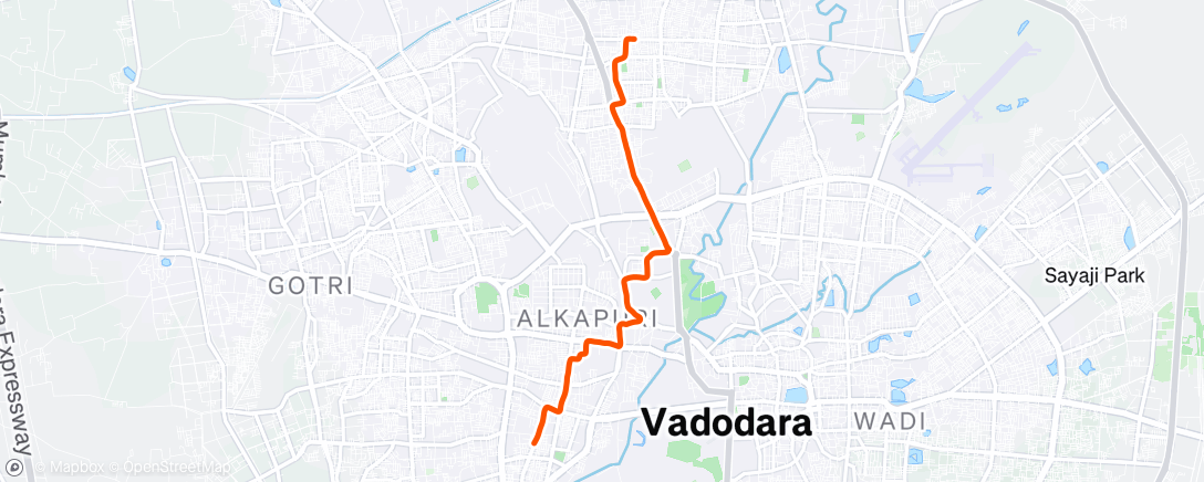 Map of the activity, Morning Ride