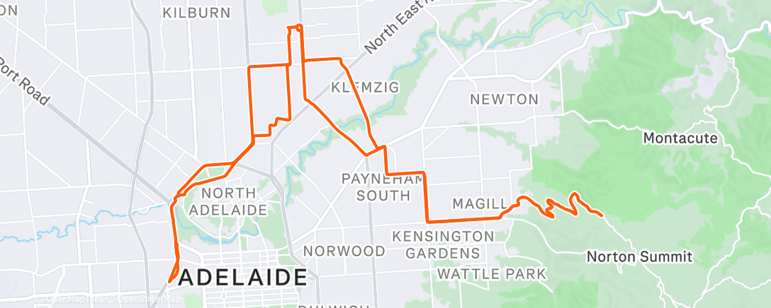 Map of the activity, Morning Ride