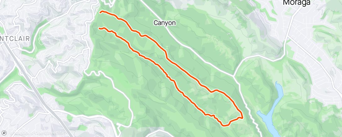 Mapa de la actividad (First trail in awhile . Hip problems still lingering)