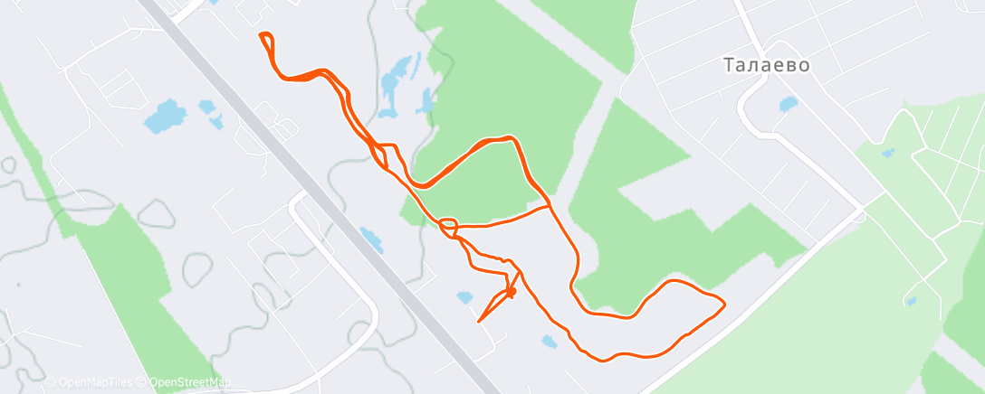 Карта физической активности (Северный лыжный заезд (день))