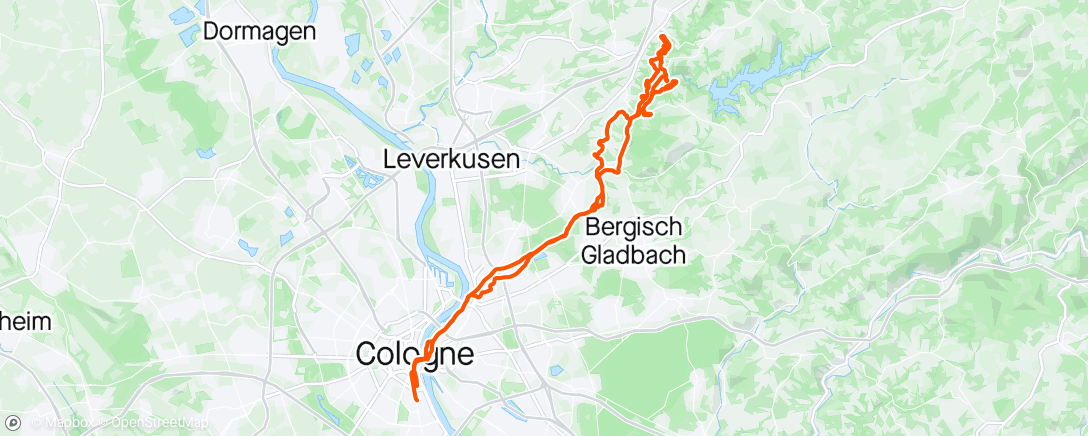 Map of the activity, MTB Altenberg