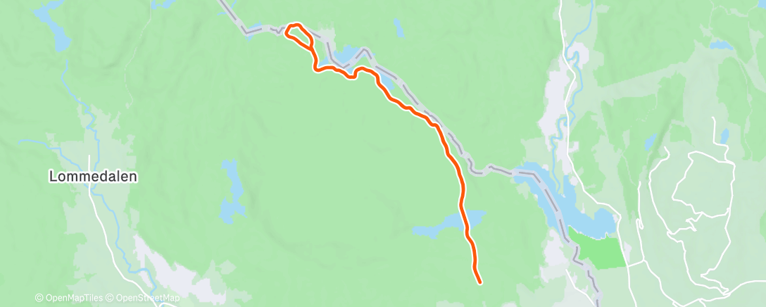 Map of the activity, Fossum - Triungsvann
