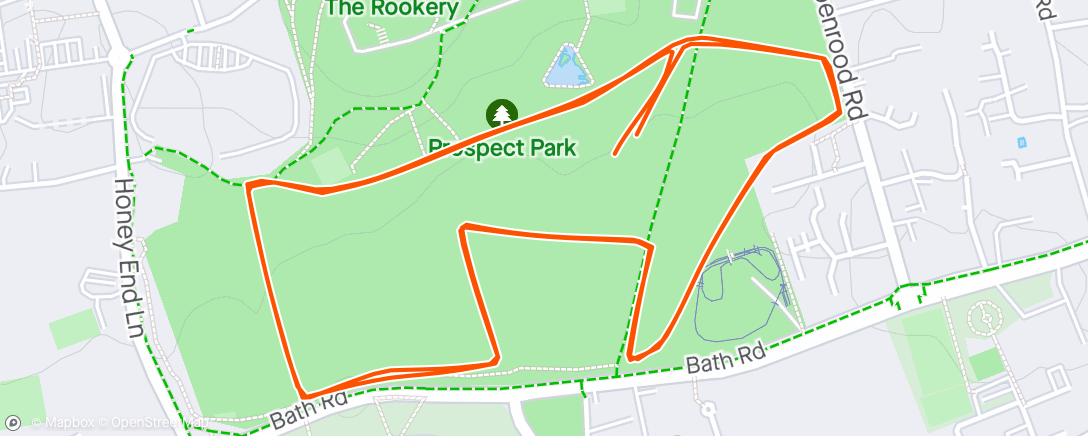 Mapa de la actividad, Prospect park parkrun 🌳