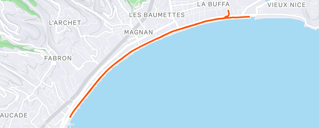 Mappa dell'attività Sunset 🌅