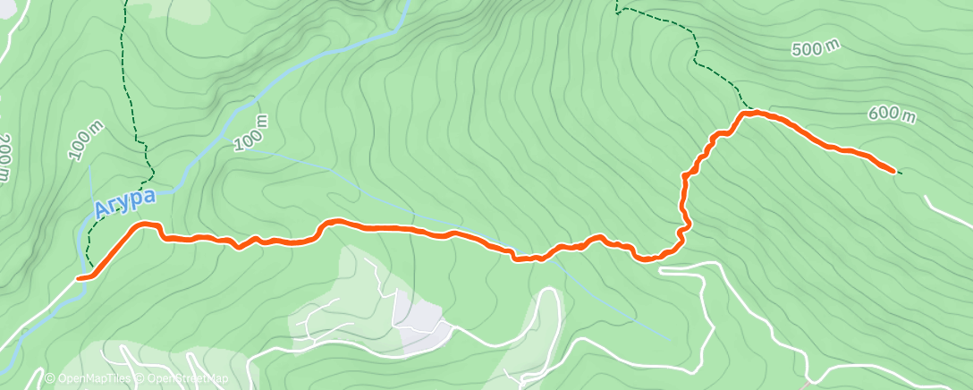 Map of the activity, Трейлраннинг (утро)