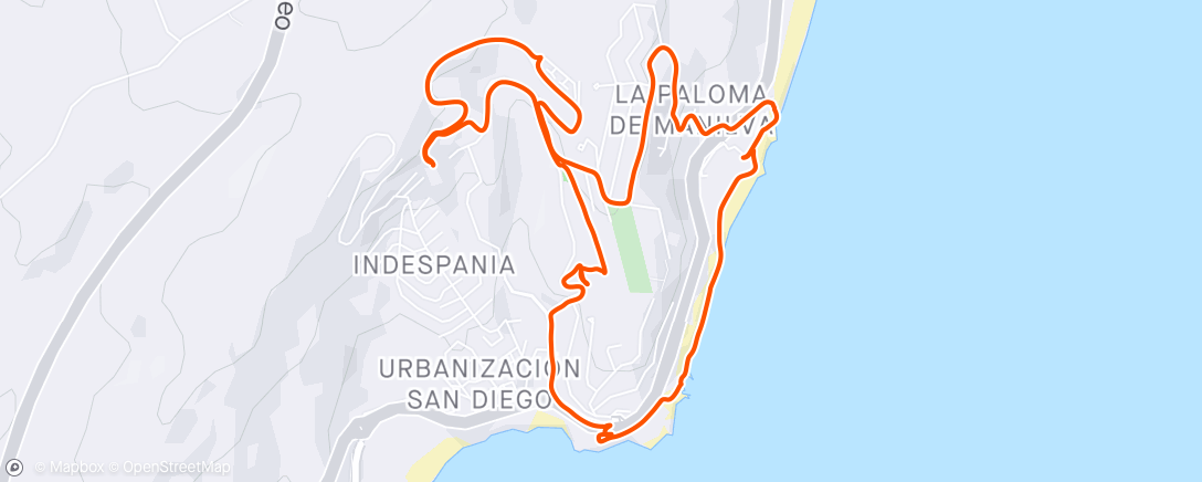 Map of the activity, 🏃🏻‍♂️Manilva Trail🏔️🏝️ 🏔️ 🏃🏻‍♂️