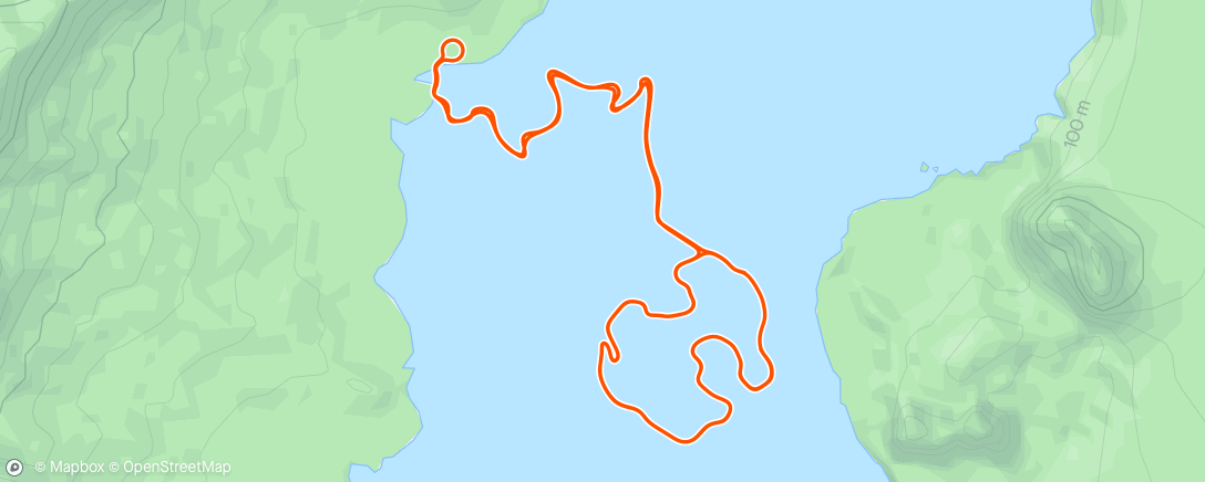 Mapa da atividade, Zwift - Climb Portal: Cote de Domancy at 100% Elevation in Watopia