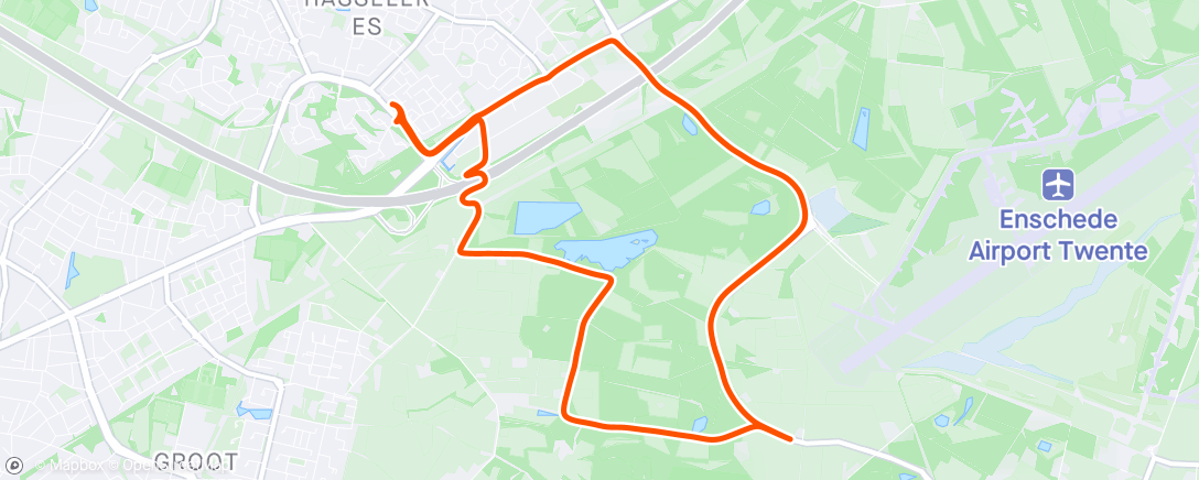 Map of the activity, 10km -DL