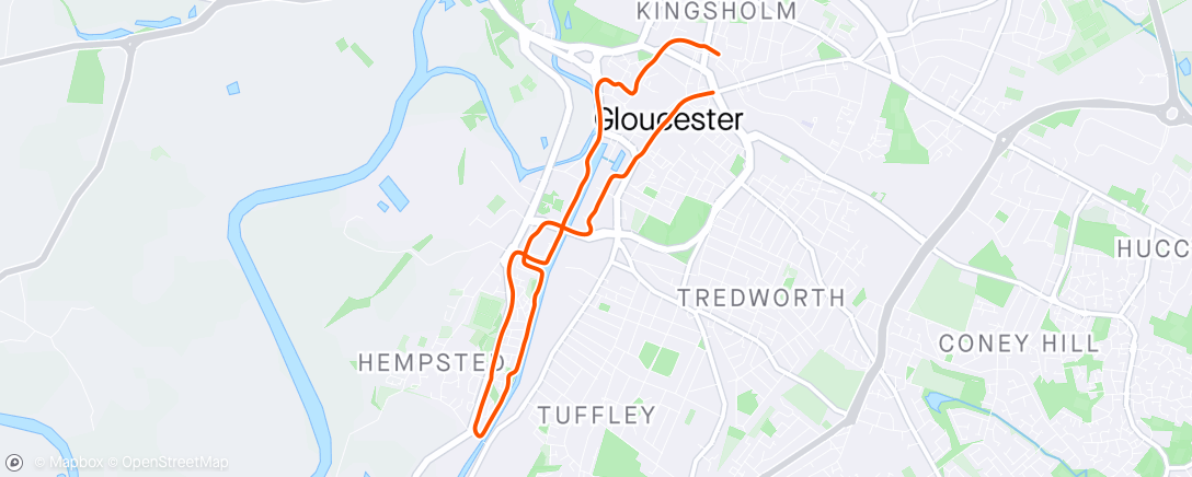 Map of the activity, Morning Run 🥶🥶