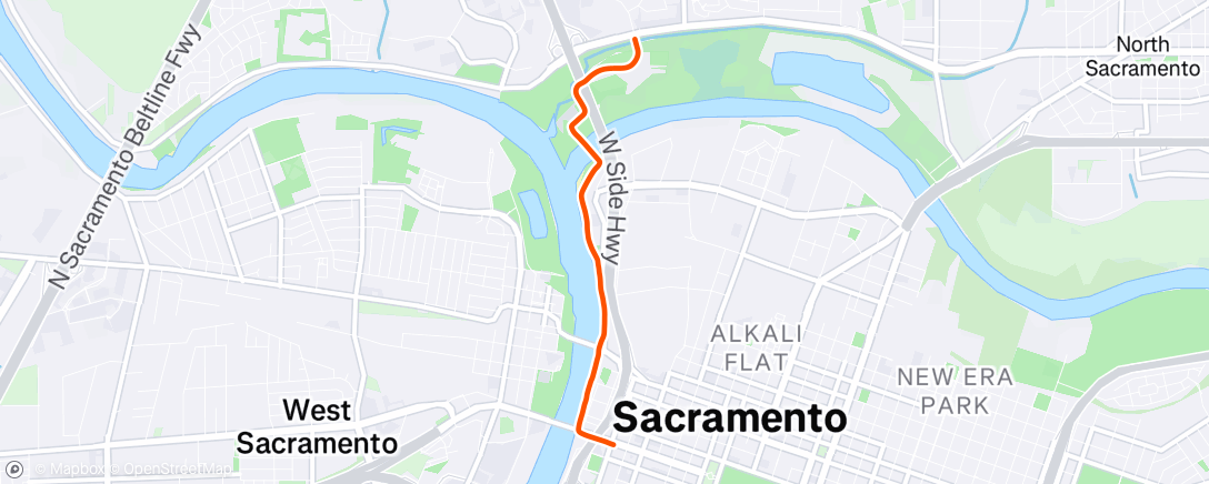 Map of the activity, Afternoon Ride